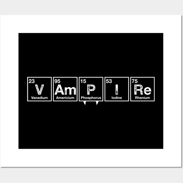 Vampire Period - Geek Goth - Science Wall Art by Nemons